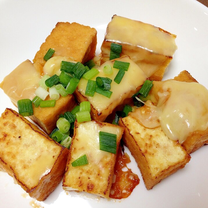 昆布つゆで 厚揚げのチーズ焼き レシピ 作り方 By うーころちゃん 楽天レシピ 昆布つゆで 厚揚げのチーズ焼き レシピ 作り方 By うーころちゃん 楽天レシピ